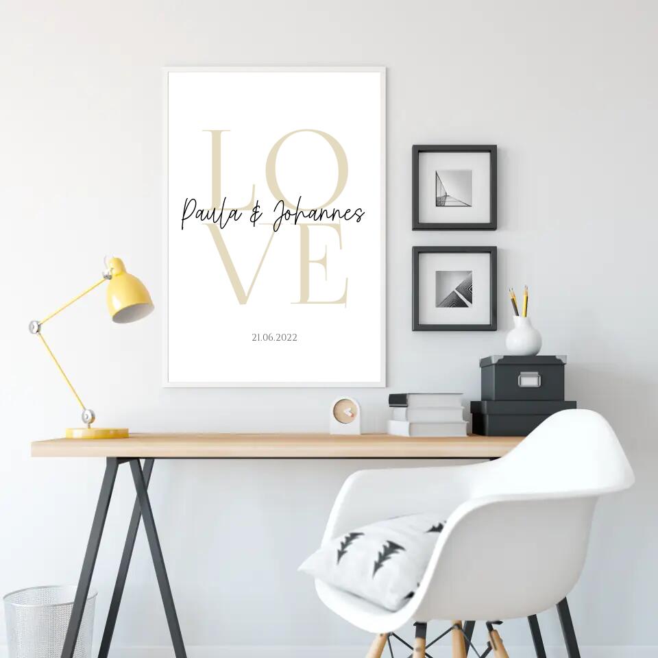 LOVE - Poster - personalisierbar