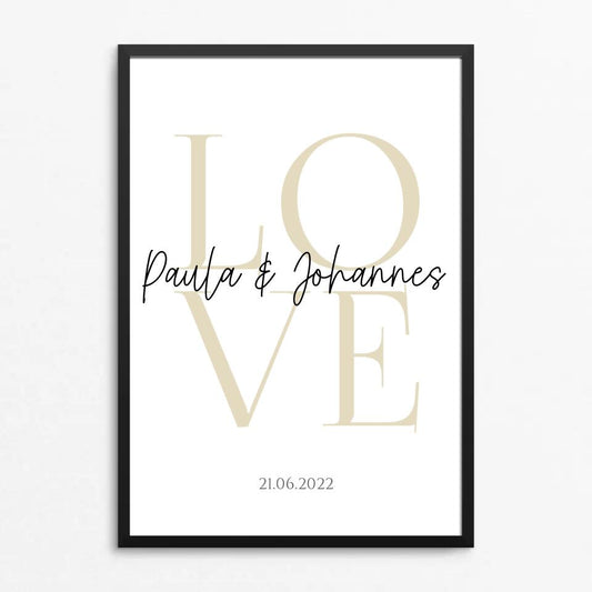 LOVE - Poster - personalisierbar